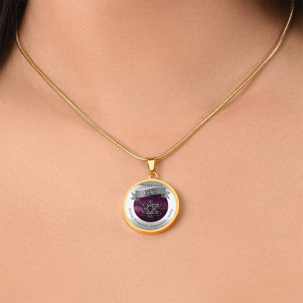 Metatron' s Cube - Divine Blue Print Expansion Unity - Affirmation Necklace - More Than CharmsMore Than Charms