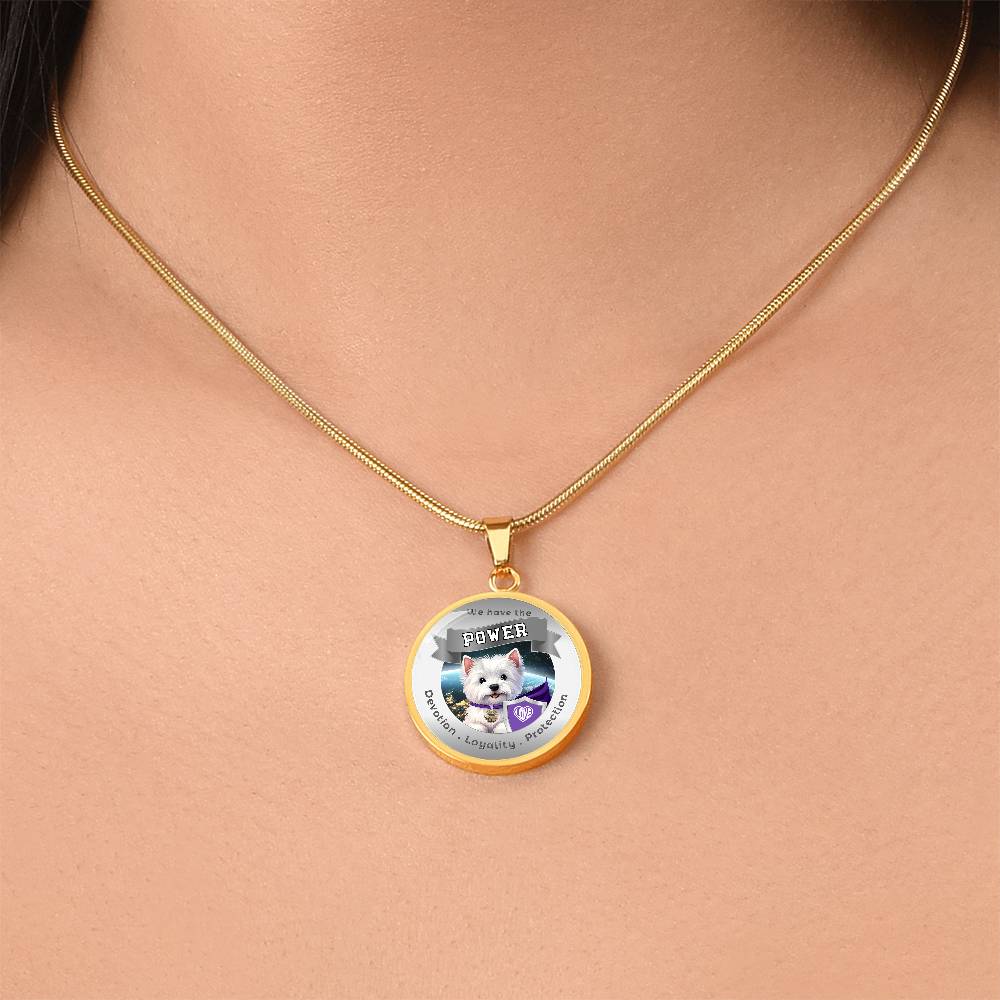 West Highland Terrier - Super Hero - Westie Dog Power Animal Affirmation Necklace - More Than CharmsMore Than Charms