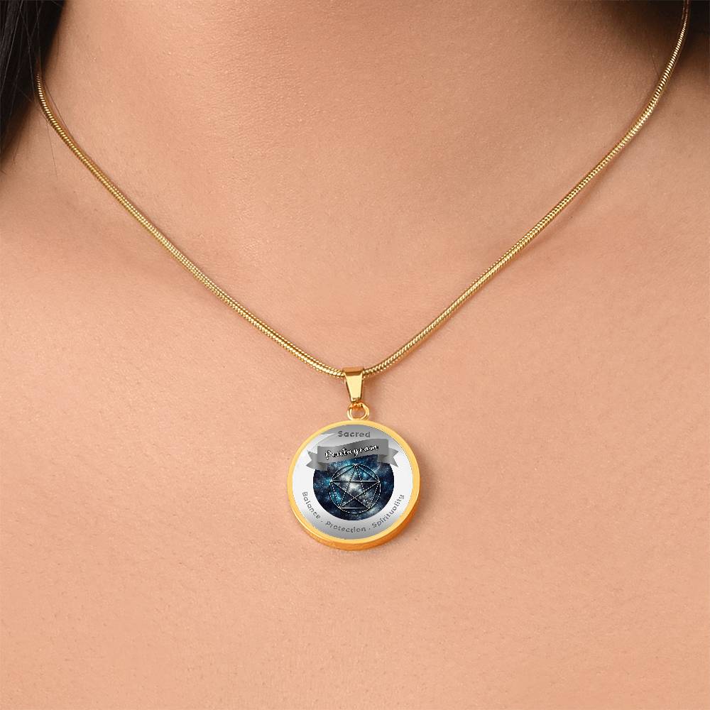 Pentagram - Balance Protection Spirituality - Affirmation Necklace - More Than CharmsMore Than Charms