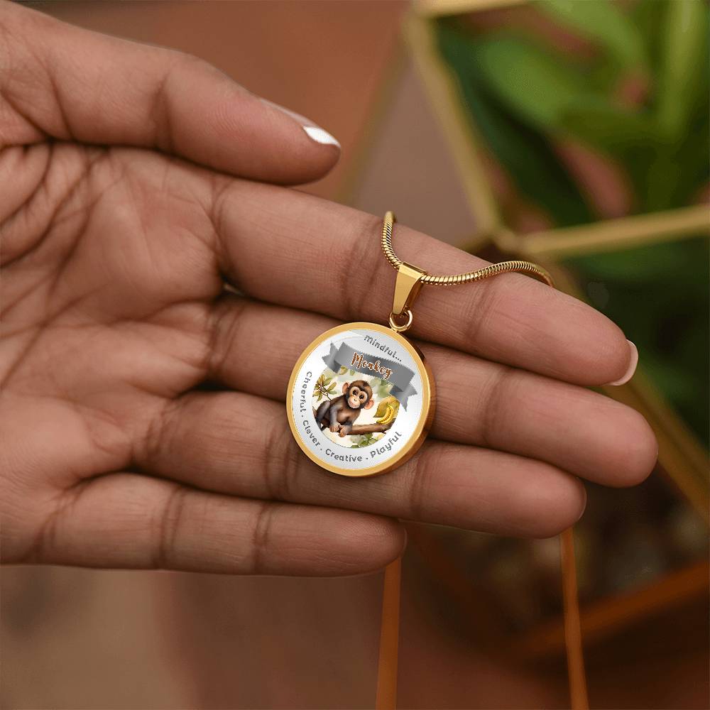 Monkey- Power Animal Affirmation Necklace - More Than CharmsMore Than Charms