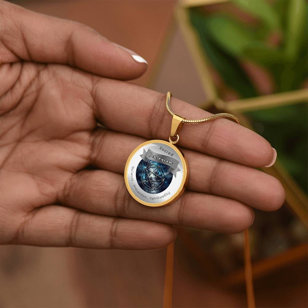 Pentagram - Balance Protection Spirituality - Affirmation Necklace - More Than CharmsMore Than Charms