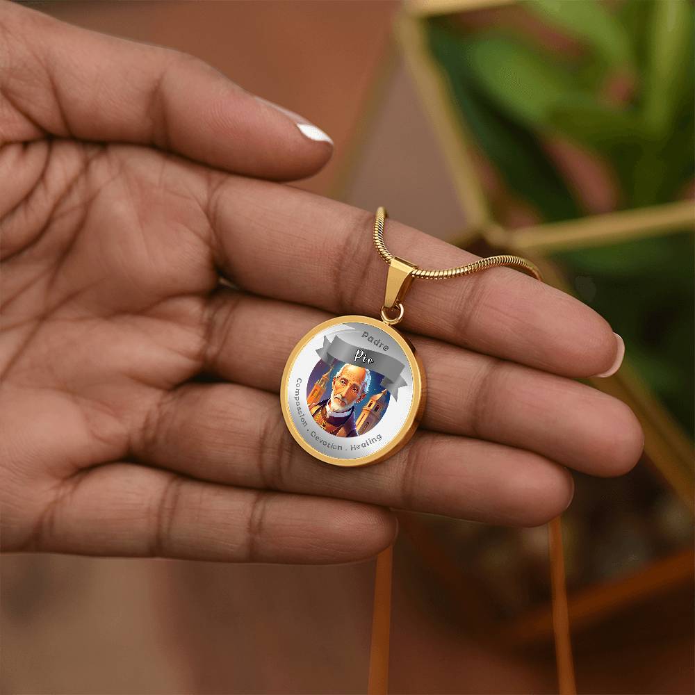 Padre Pio - Affirmation Necklace - More Than CharmsMore Than Charms