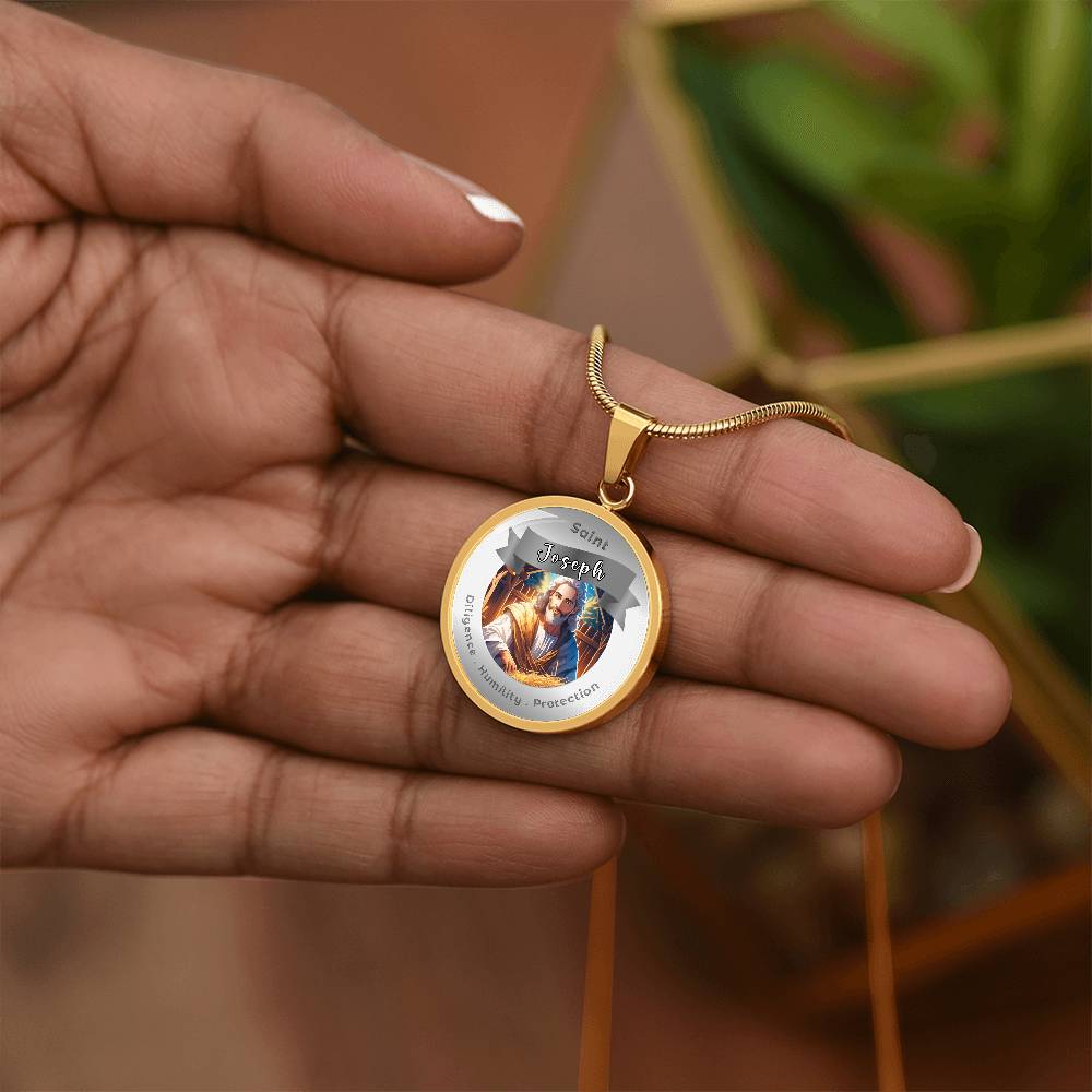 Saint Joseph - Affirmation Necklace - More Than CharmsMore Than Charms