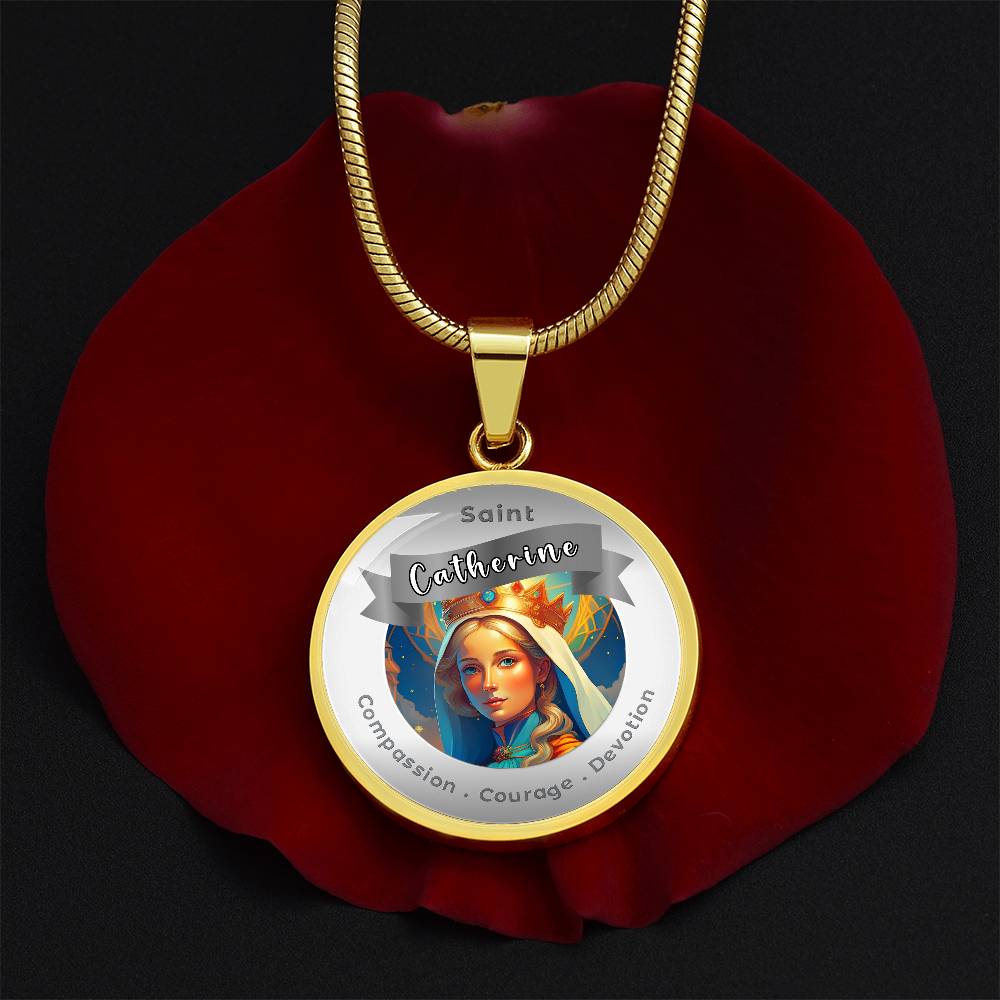 Saint Catherine - Affirmation Necklace - More Than CharmsMore Than Charms