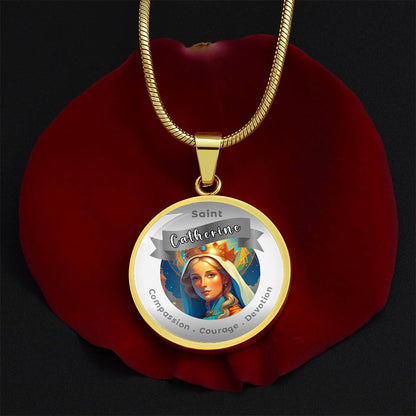 Saint Catherine - Affirmation Necklace - More Than CharmsMore Than Charms