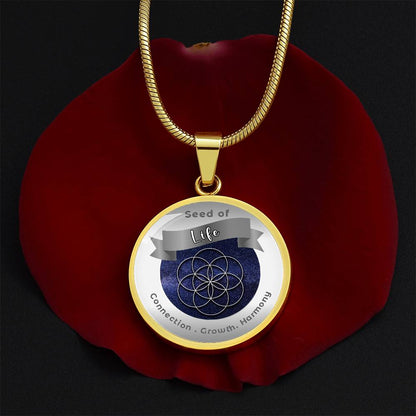 Seed of Life - Creation Unity Transformation - Affirmation Necklace - More Than CharmsMore Than Charms