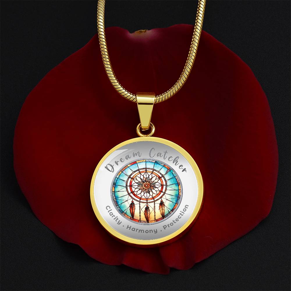 Dream Catcher - Protection Harmony Clarity - Affirmation Necklace - More Than CharmsMore Than Charms