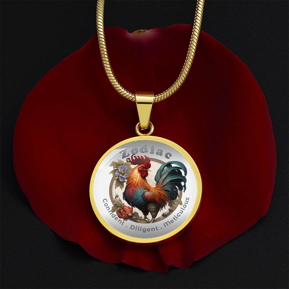 Rooster- Chinese Zodiac - Affirmation Necklace - More Than CharmsMore Than Charms