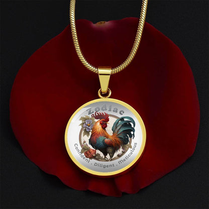 Rooster- Chinese Zodiac - Affirmation Necklace - More Than CharmsMore Than Charms