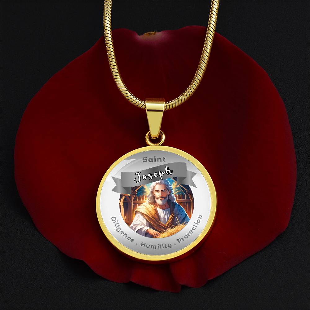 Saint Joseph - Affirmation Necklace - More Than CharmsMore Than Charms