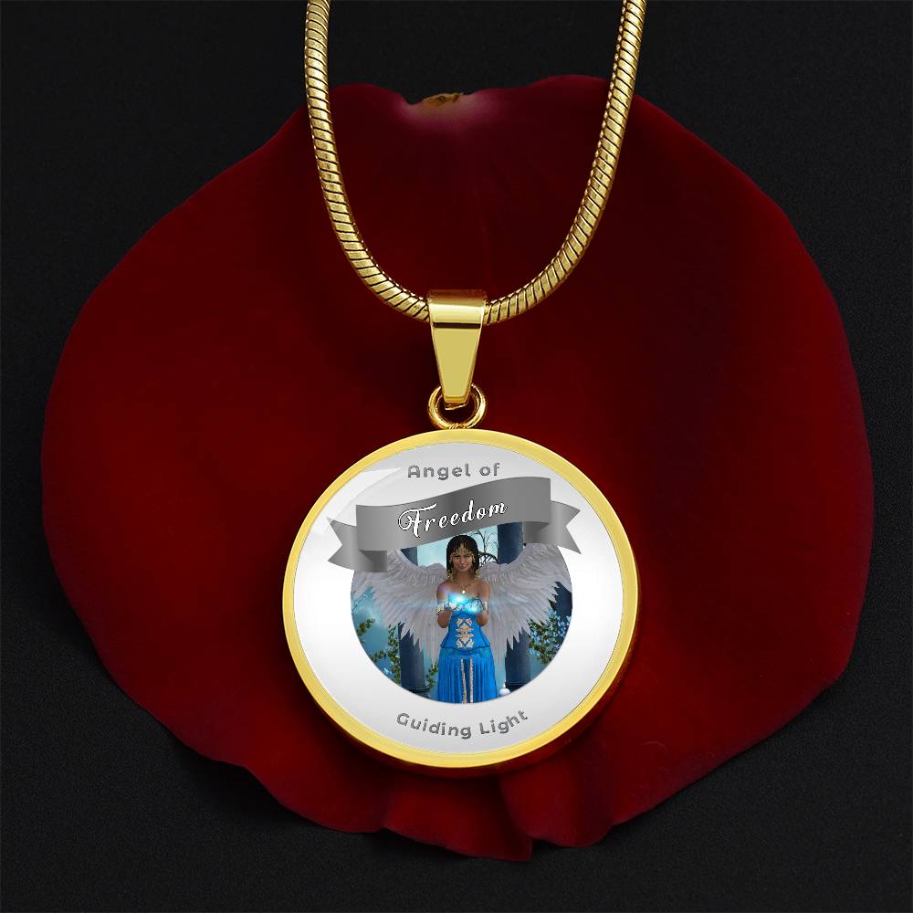 Freedom - Guardian Angel Affirmation Necklace - More Than CharmsMore Than Charms