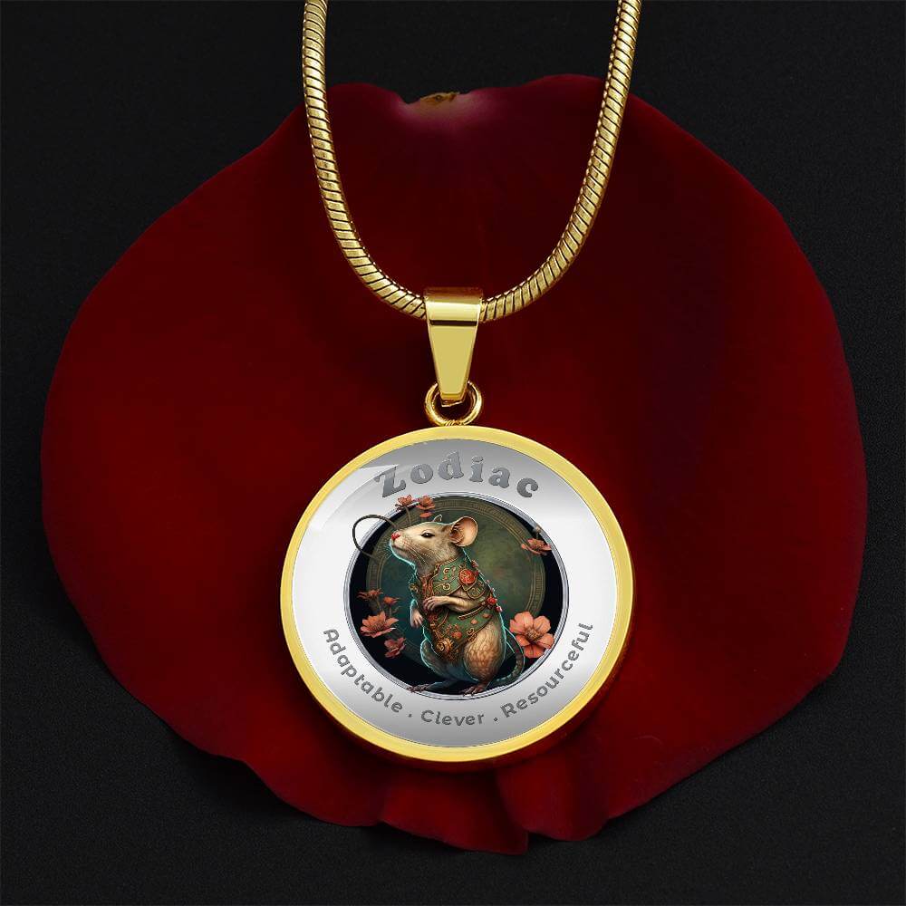 Rat - Chinese Zodiac - Affirmation Necklace - More Than CharmsMore Than Charms