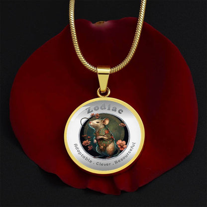 Rat - Chinese Zodiac - Affirmation Necklace - More Than CharmsMore Than Charms