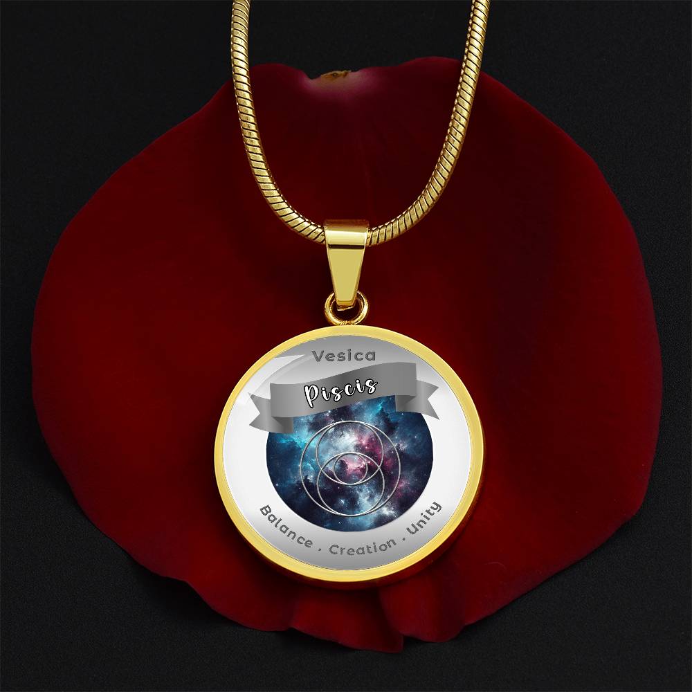 Vescica Piscis - Unity Creation Balance - Affirmation Necklace - More Than CharmsMore Than Charms