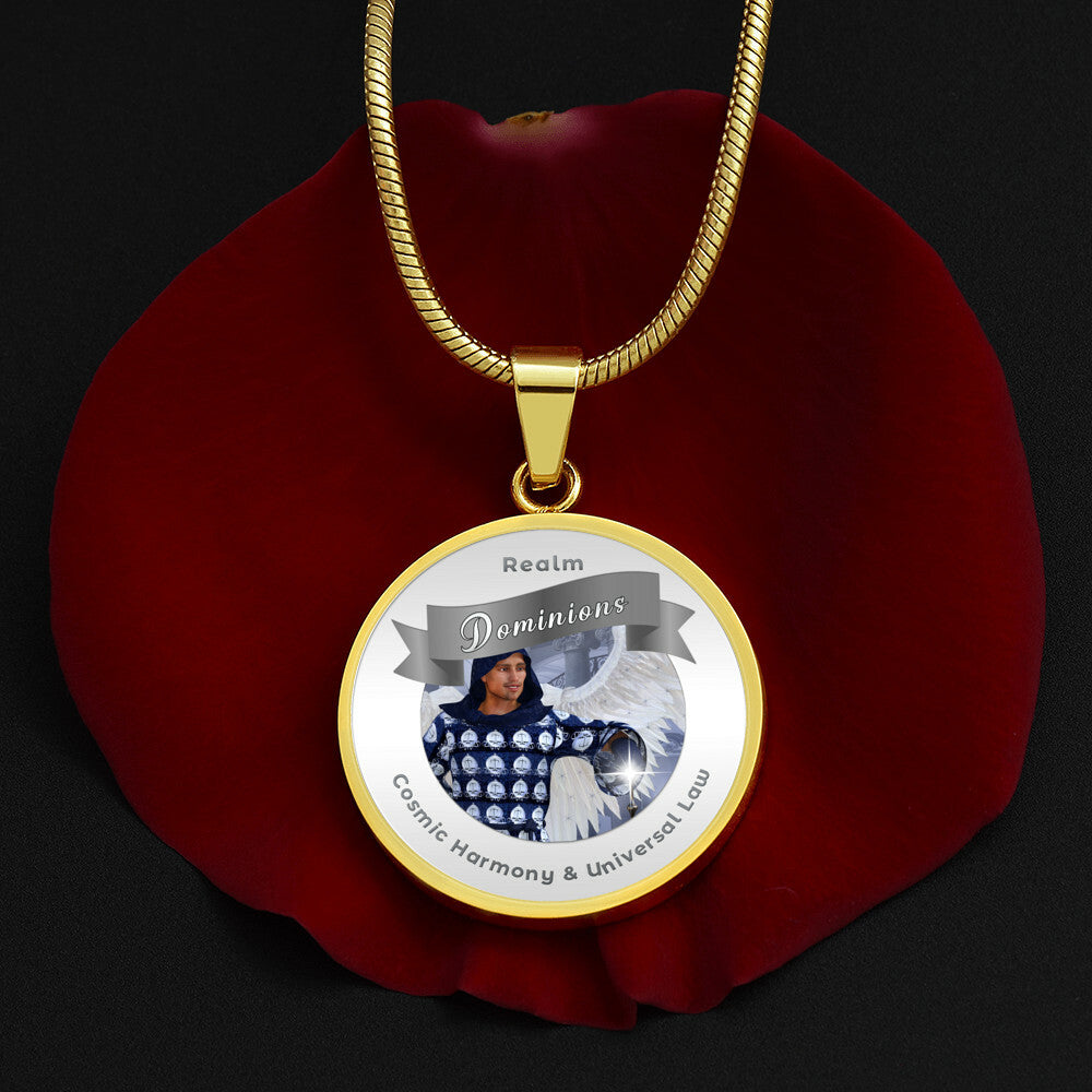 Dominions - Angelic Realm Affirmation Necklace For Cosmic Harmony & Universal Law - More Than CharmsMore Than Charms