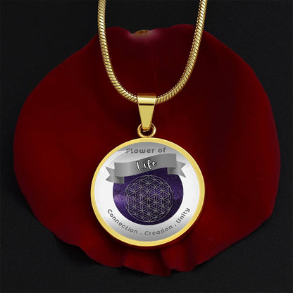 Flower of Life - Unity Creation Connection - Affirmation Necklace - More Than CharmsMore Than Charms