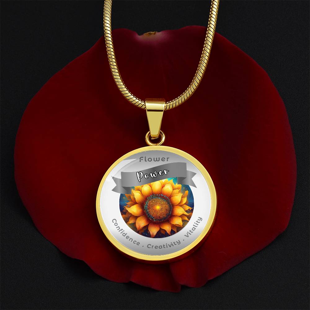 Sunflower - Affirmation Necklace - More Than CharmsMore Than Charms