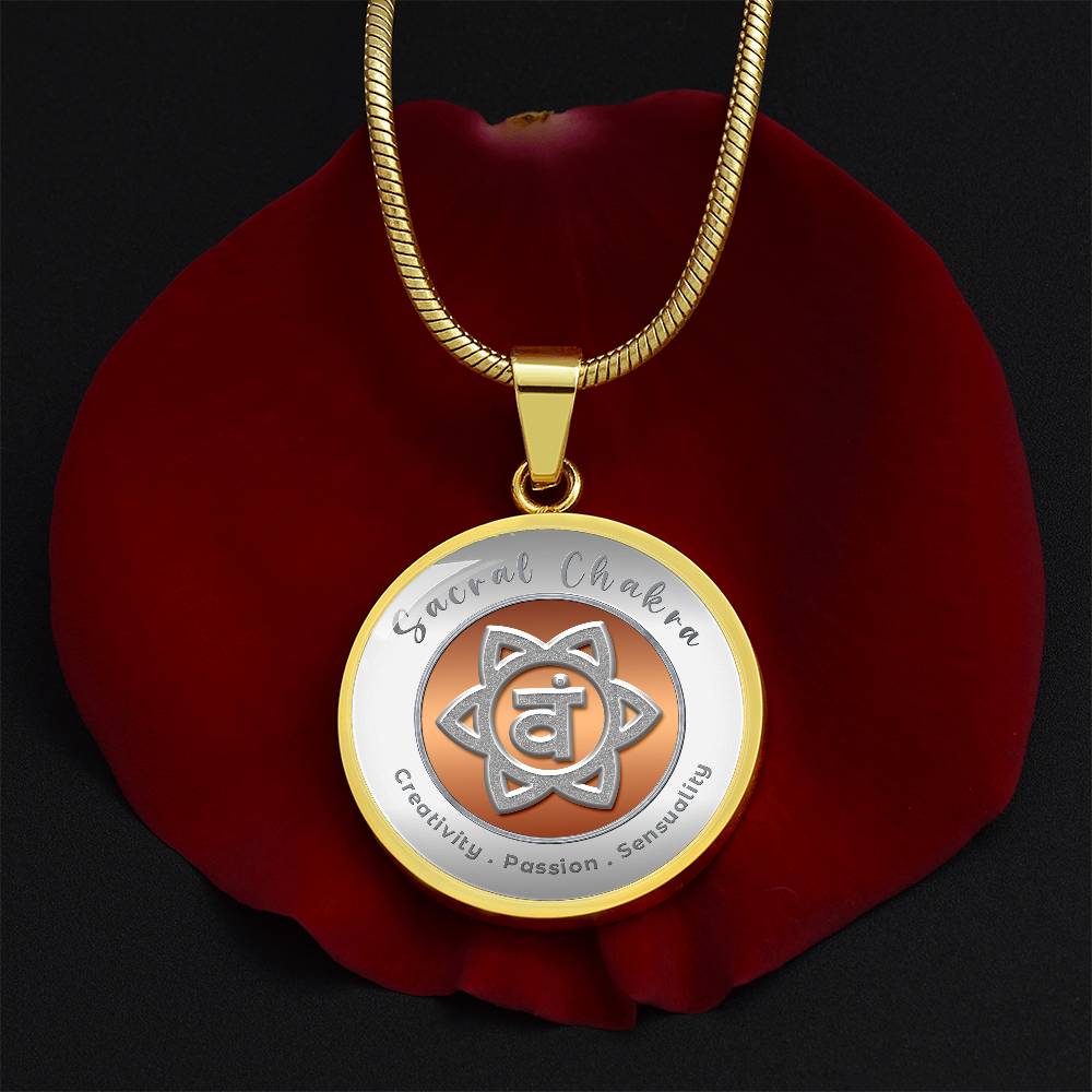Sacral Chakra - Creativity Passion Sensuality - Affirmation Necklace - More Than CharmsMore Than Charms