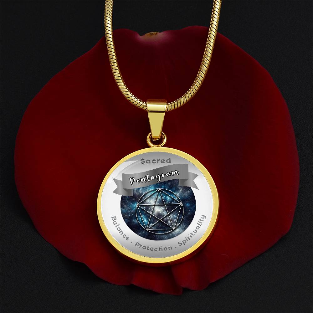 Pentagram - Balance Protection Spirituality - Affirmation Necklace - More Than CharmsMore Than Charms