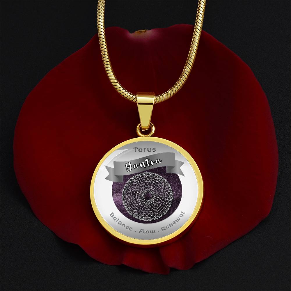 Torus Yantra - Flow Balance Renewal - Affirmation Necklace - More Than CharmsMore Than Charms