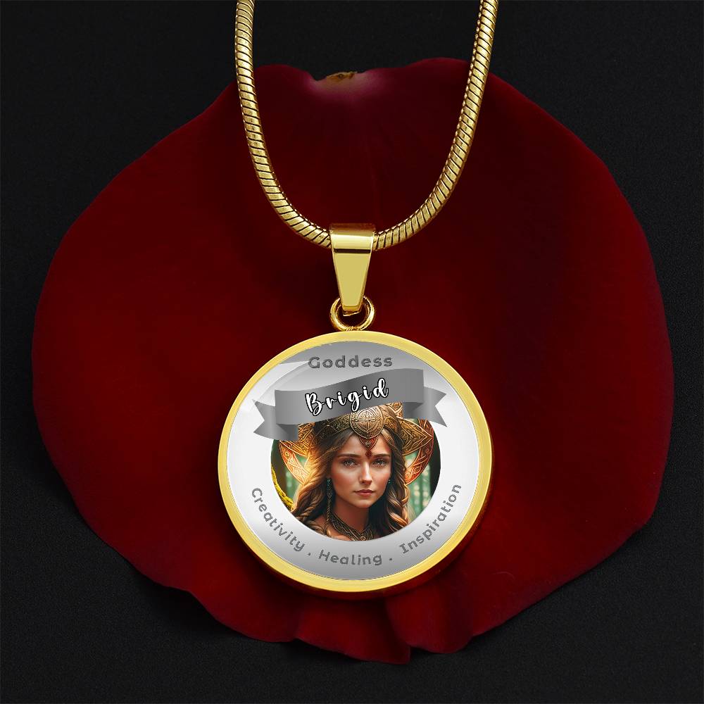 Brigid - Affirmation Pendant For Creativity . Healing . Inspiration -More Than CharmsMore Than Charms
