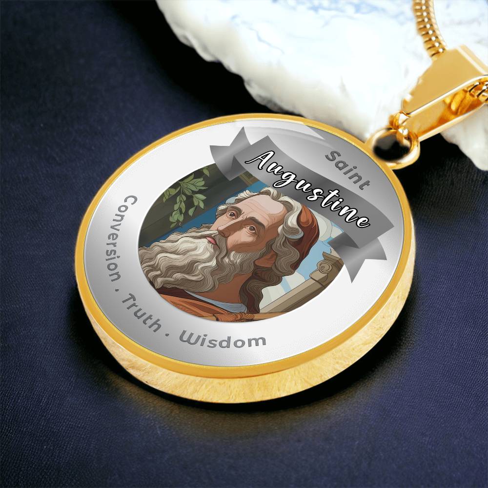 Saint Augustine - Affirmation Necklace - More Than CharmsMore Than Charms