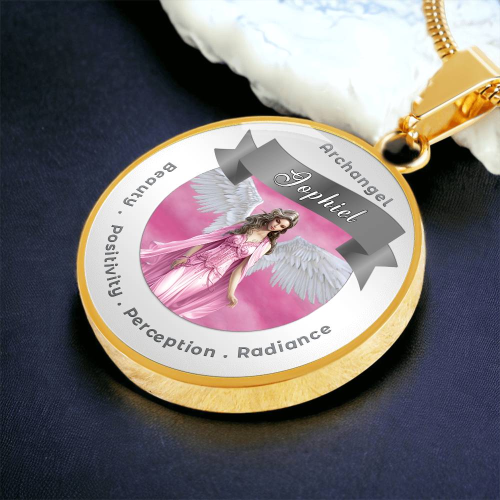 Archangel Jophiel - Affirmation Necklace For Beauty, Positivity, Perception & Radiance - More Than CharmsMore Than Charms