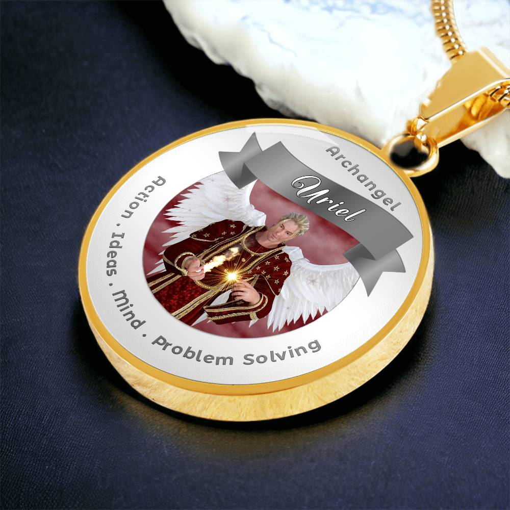 Archangel Uriel - Affirmation Necklace For Action, Ideas, Mind & Problem Solving - More Than CharmsMore Than Charms