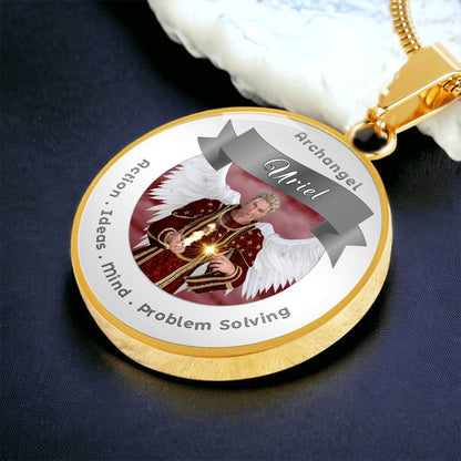 Archangel Uriel - Affirmation Necklace For Action, Ideas, Mind & Problem Solving - More Than CharmsMore Than Charms