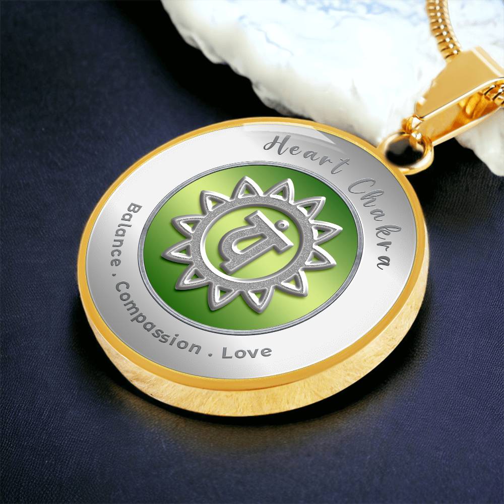 Heart Chakra - Love Compassion Balance - Affirmation Necklace - More Than CharmsMore Than Charms