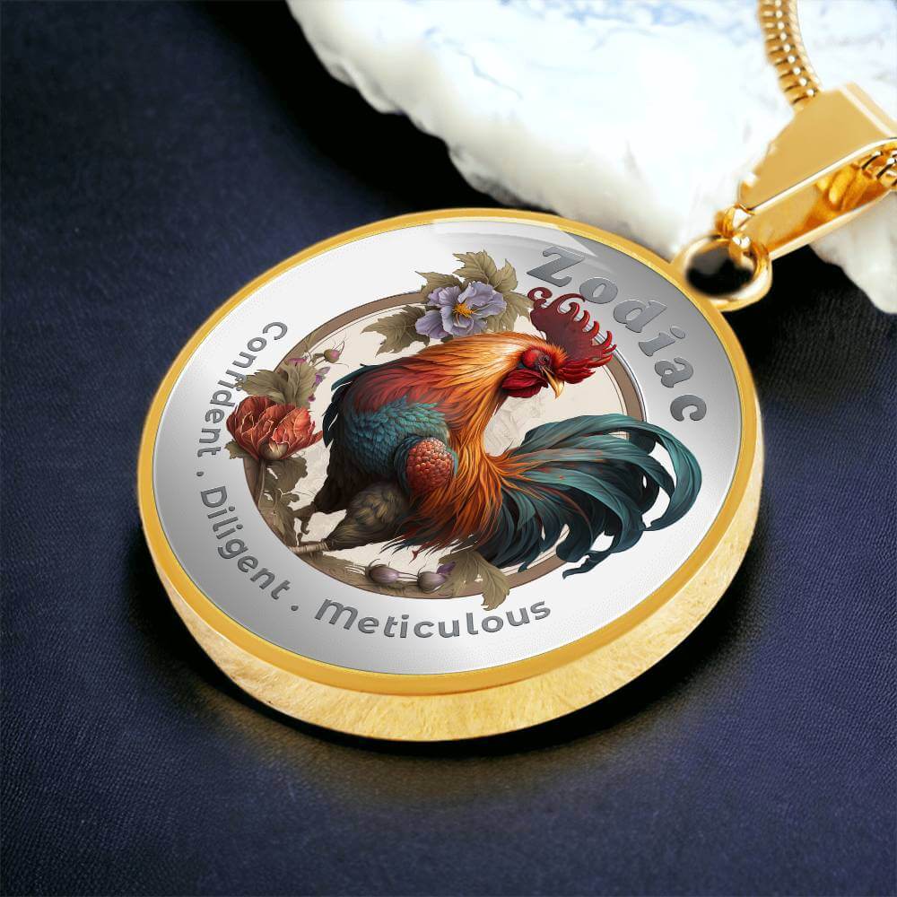 Rooster- Chinese Zodiac - Affirmation Necklace - More Than CharmsMore Than Charms