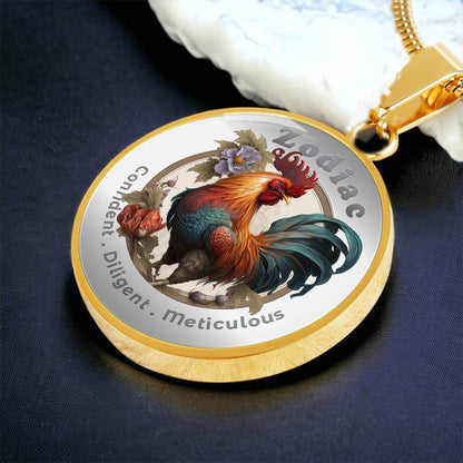Rooster- Chinese Zodiac - Affirmation Necklace - More Than CharmsMore Than Charms