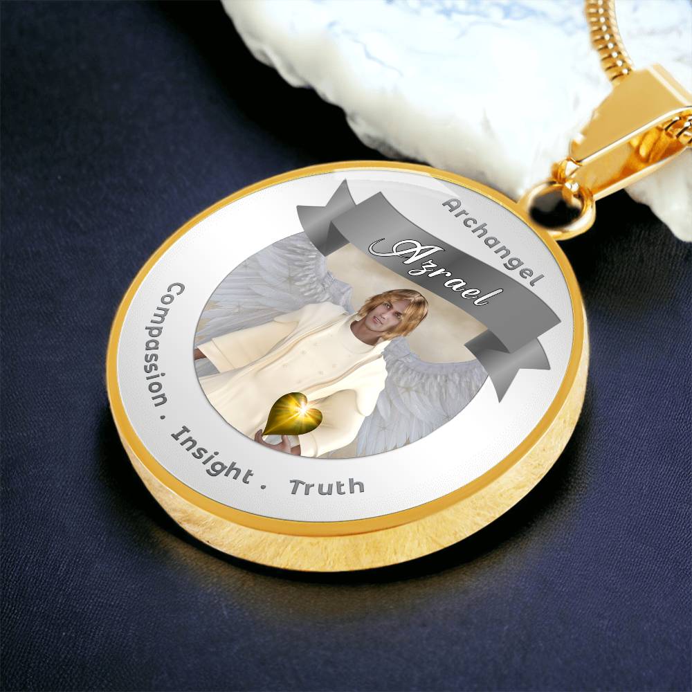 Archangel Azrael - Affirmation Necklace For Compassion, Insight & Truth - More Than CharmsMore Than Charms