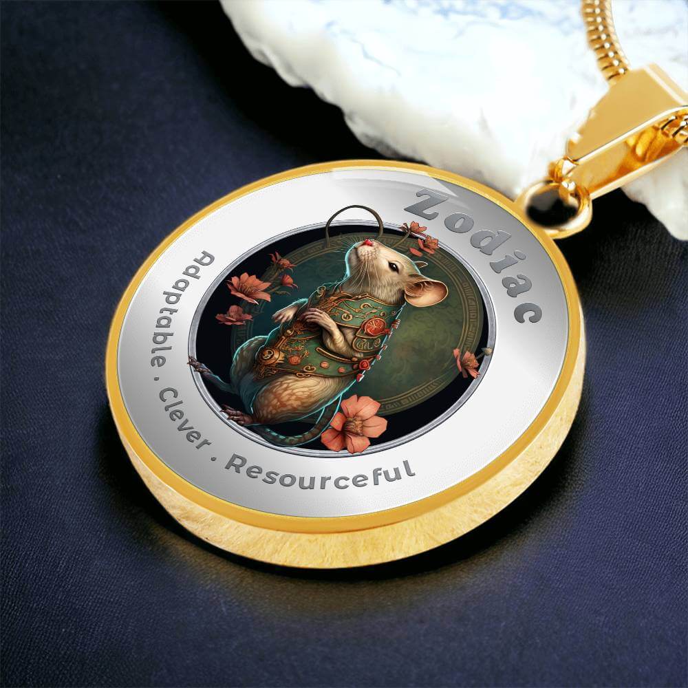 Rat - Chinese Zodiac - Affirmation Necklace - More Than CharmsMore Than Charms