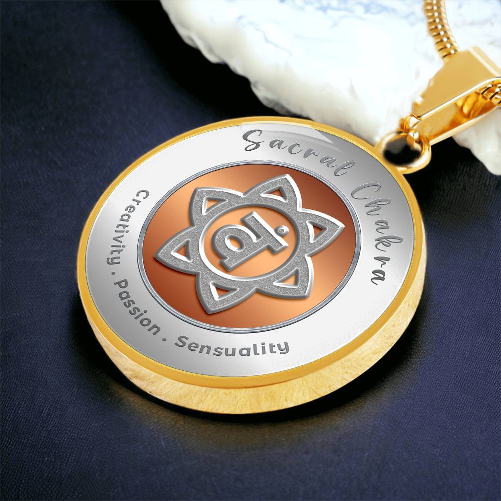 Sacral Chakra - Creativity Passion Sensuality - Affirmation Necklace - More Than CharmsMore Than Charms