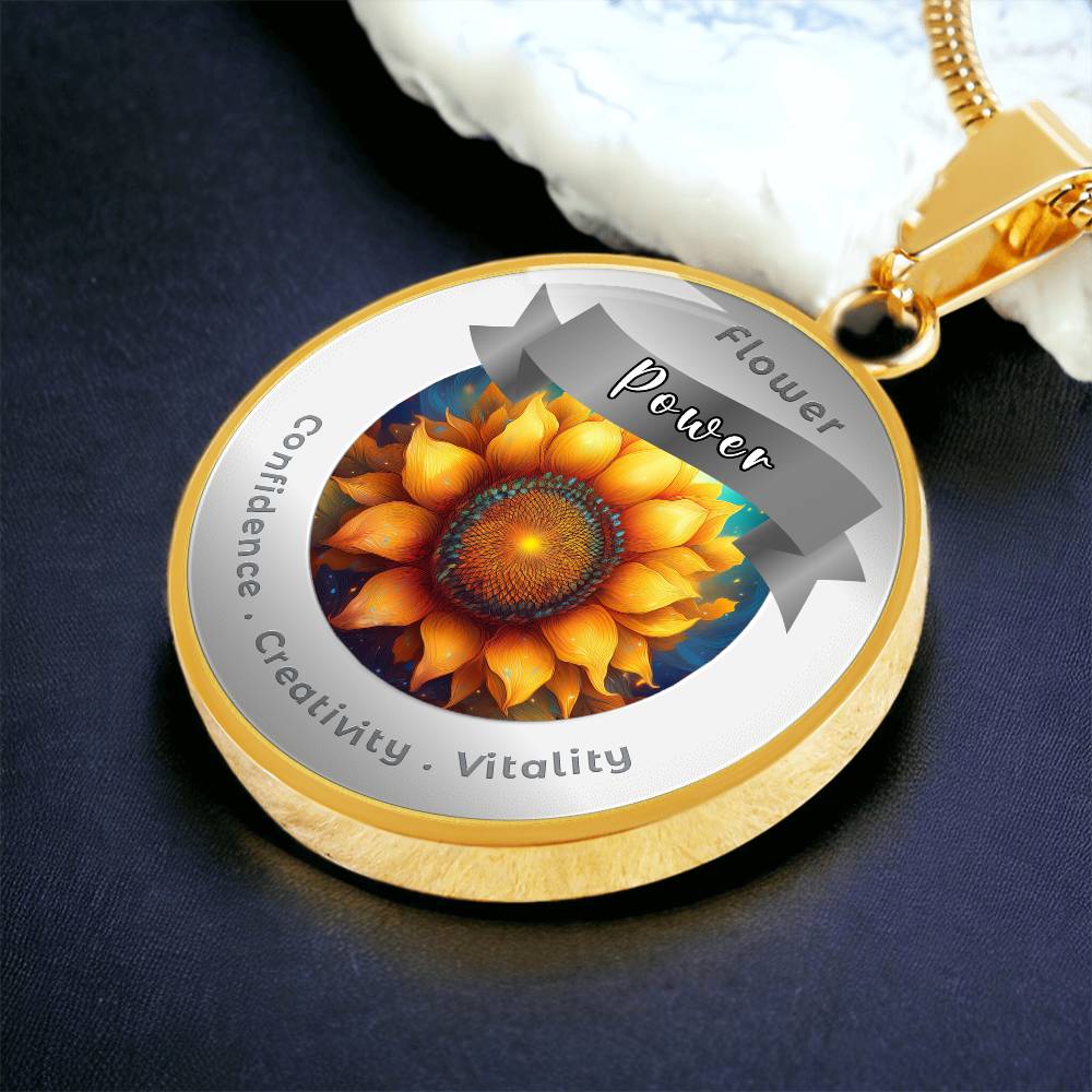 Sunflower - Affirmation Necklace - More Than CharmsMore Than Charms