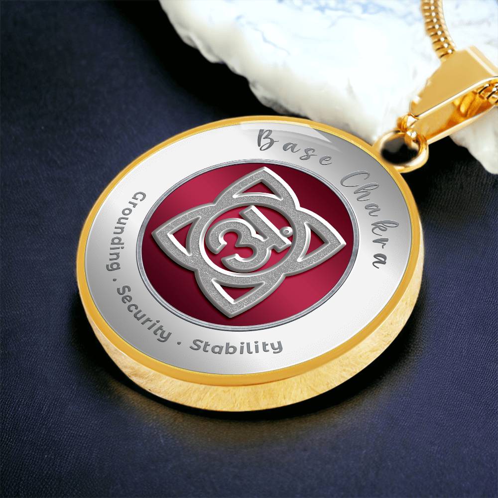 Base Chakra - Stability Grounding Security - Affirmation Necklace - More Than CharmsMore Than Charms