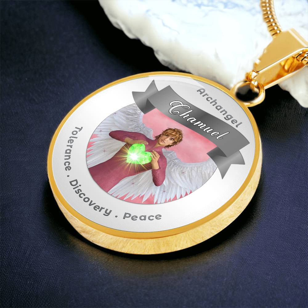 Archangel Chamuel - Affirmation Necklace For Tolerance, Discovery & Peace - More Than CharmsMore Than Charms