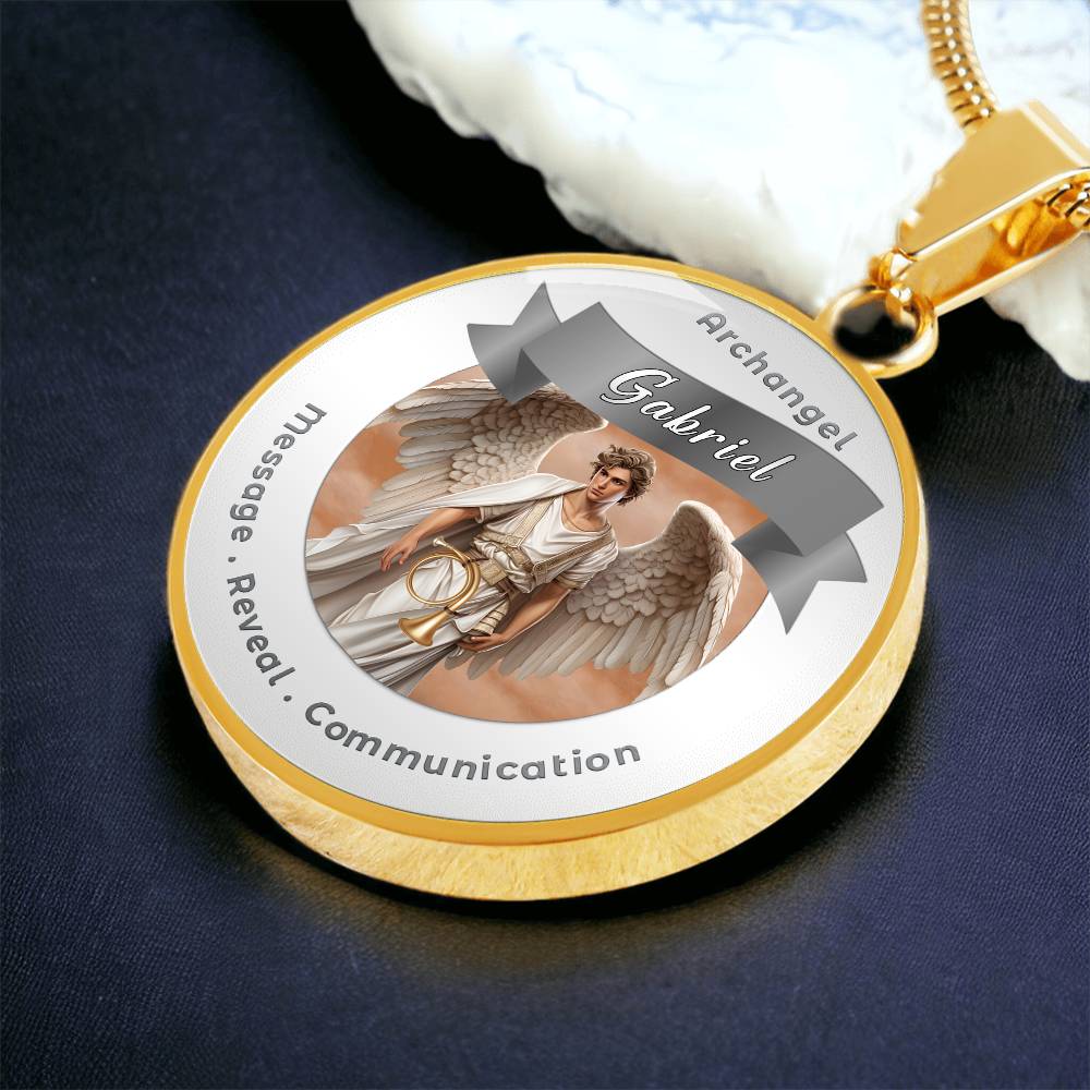 Archangel Gabriel - Affirmation Necklace For Messages, Revelation & Communication - More Than CharmsMore Than Charms