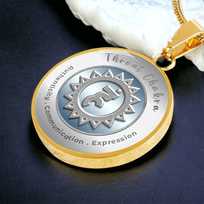 Throat Chakra - Communication Expression Authenticity - Affirmation Necklace - More Than CharmsMore Than Charms
