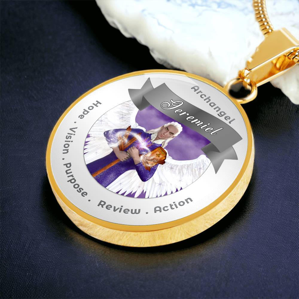 Archangel Jeremiel - Affirmation Necklace For Action, Hope, Purpose, Review & Visions - More Than CharmsMore Than Charms