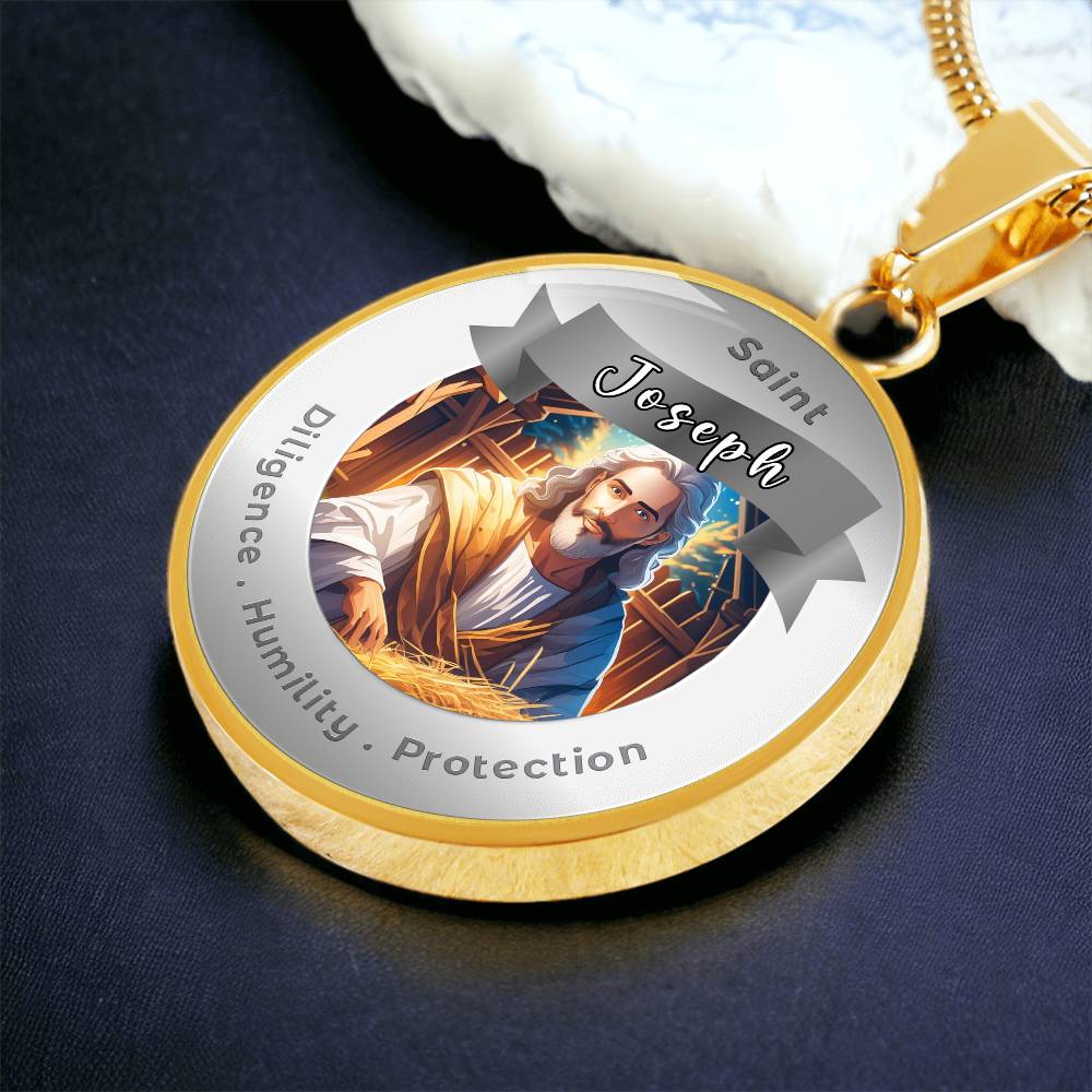 Saint Joseph - Affirmation Necklace - More Than CharmsMore Than Charms