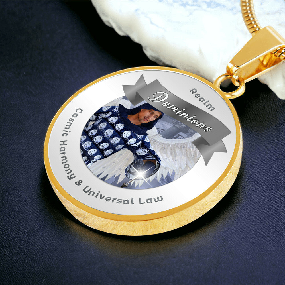 Dominions - Angelic Realm Affirmation Necklace For Cosmic Harmony & Universal Law - More Than CharmsMore Than Charms