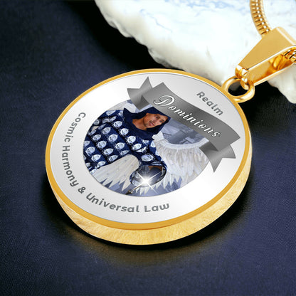 Dominions - Angelic Realm Affirmation Necklace For Cosmic Harmony & Universal Law - More Than CharmsMore Than Charms