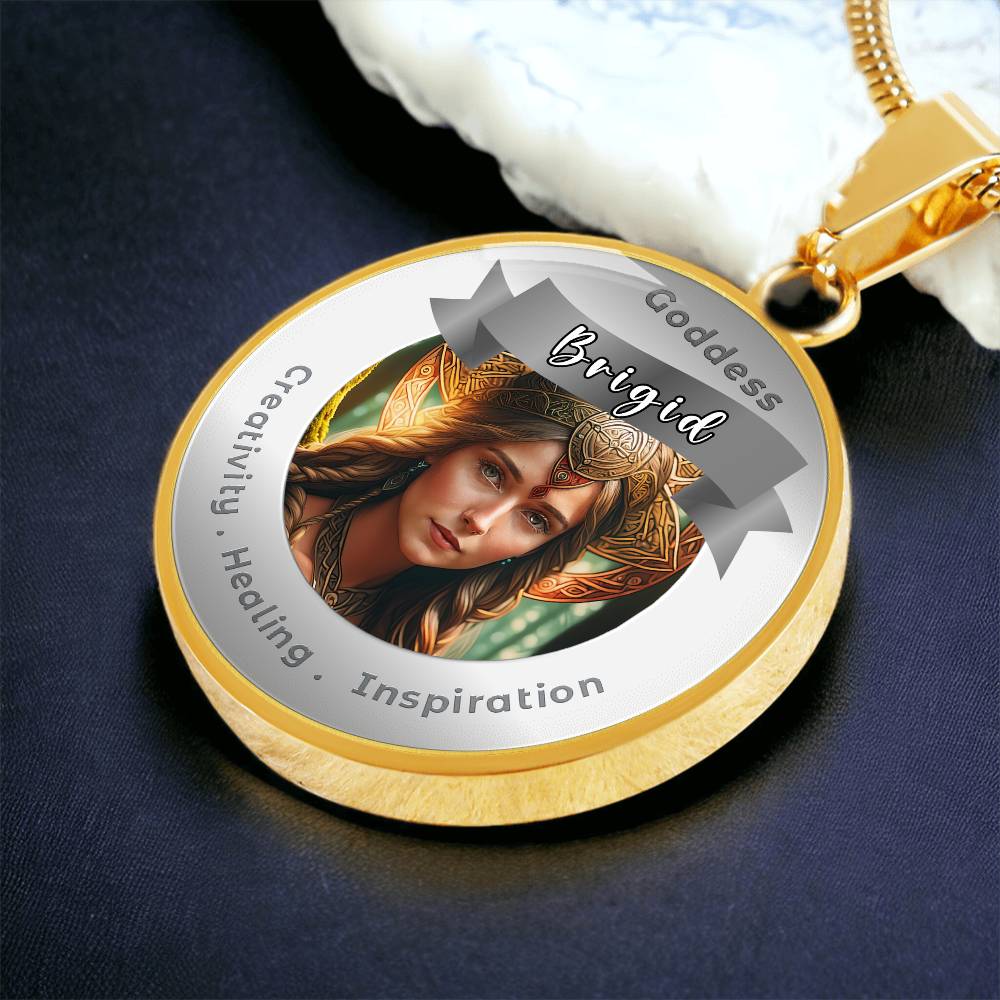 Brigid - Affirmation Pendant For Creativity . Healing . Inspiration -More Than CharmsMore Than Charms