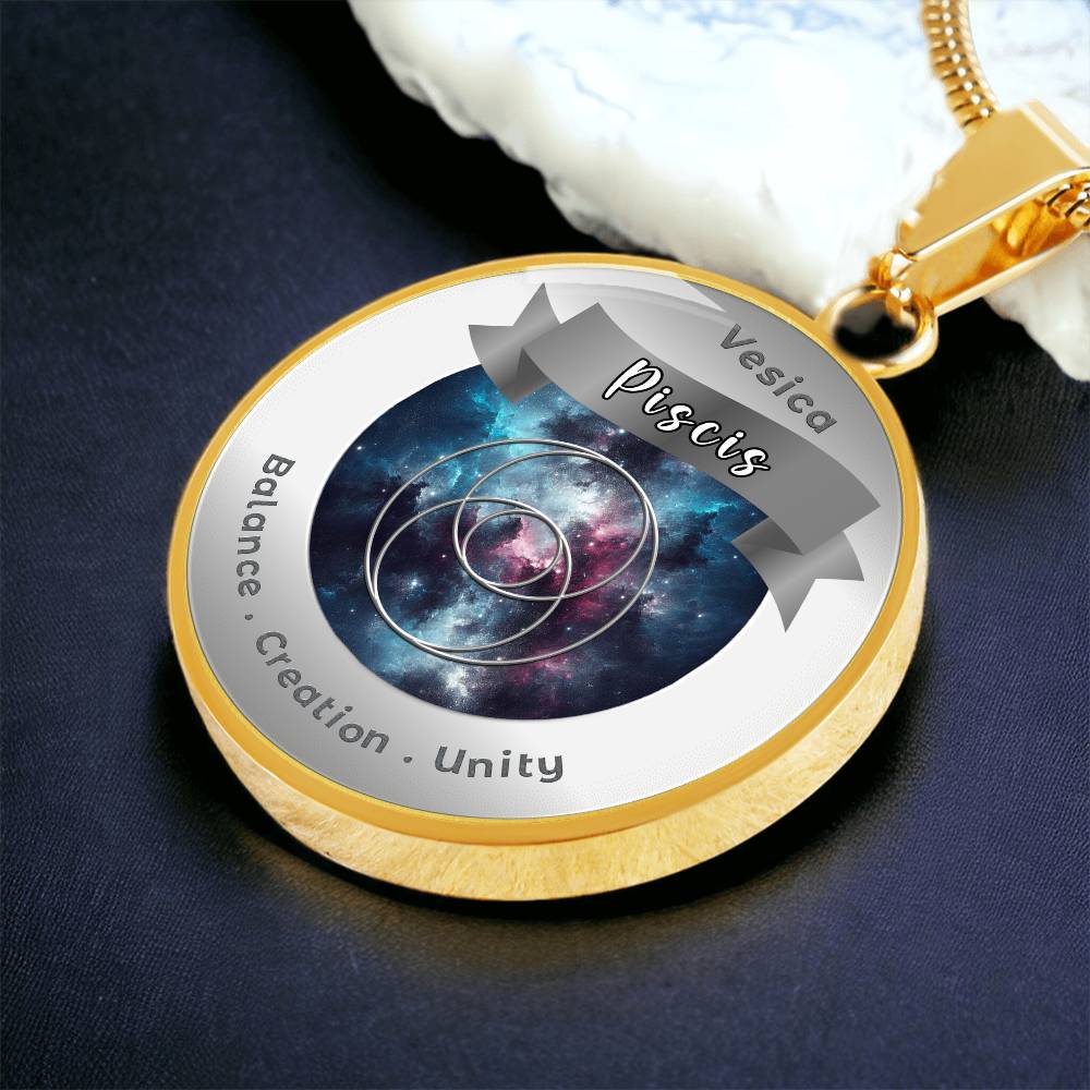 Vescica Piscis - Unity Creation Balance - Affirmation Necklace - More Than CharmsMore Than Charms