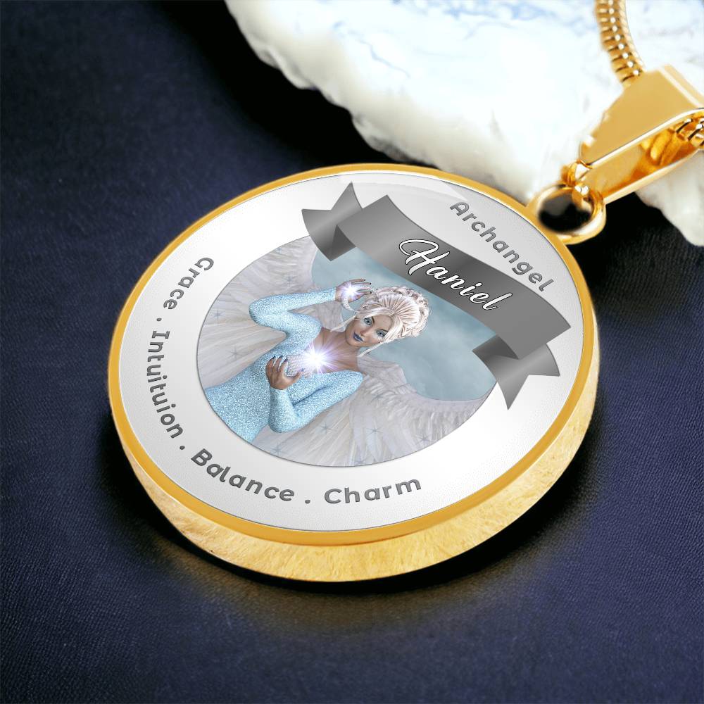 Archangel Haniel - Affirmation Necklace For Balance, Charm, Grace & Intuition - More Than CharmsMore Than Charms