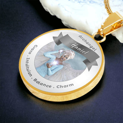 Archangel Haniel - Affirmation Necklace For Balance, Charm, Grace & Intuition - More Than CharmsMore Than Charms