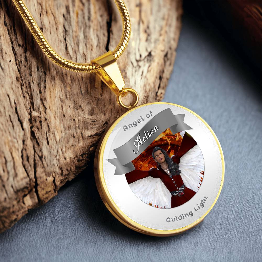 Action - Guardian Angel Affirmation Necklace - More Than CharmsMore Than Charms