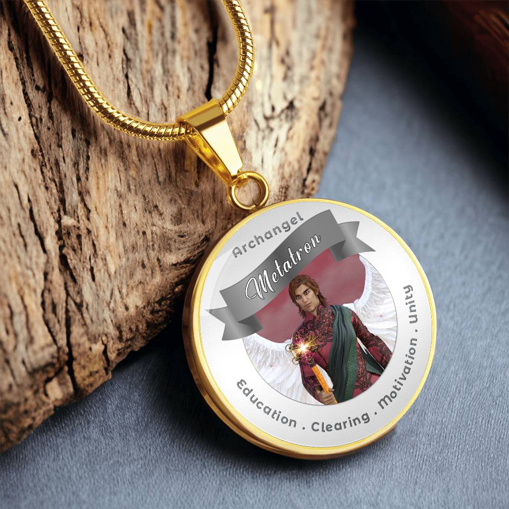 Archangel Metatron - Affirmation Necklace For Clearing, Education, Motivation & Unity - More Than CharmsMore Than Charms
